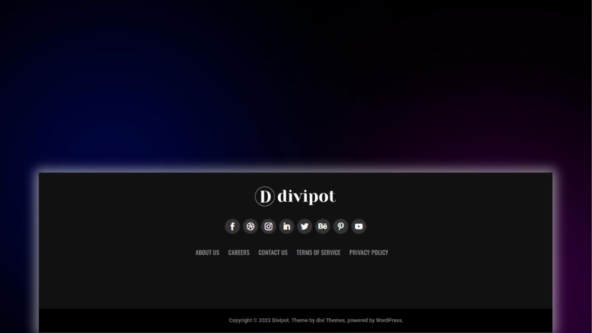 Header and Footer – Footer Style 41