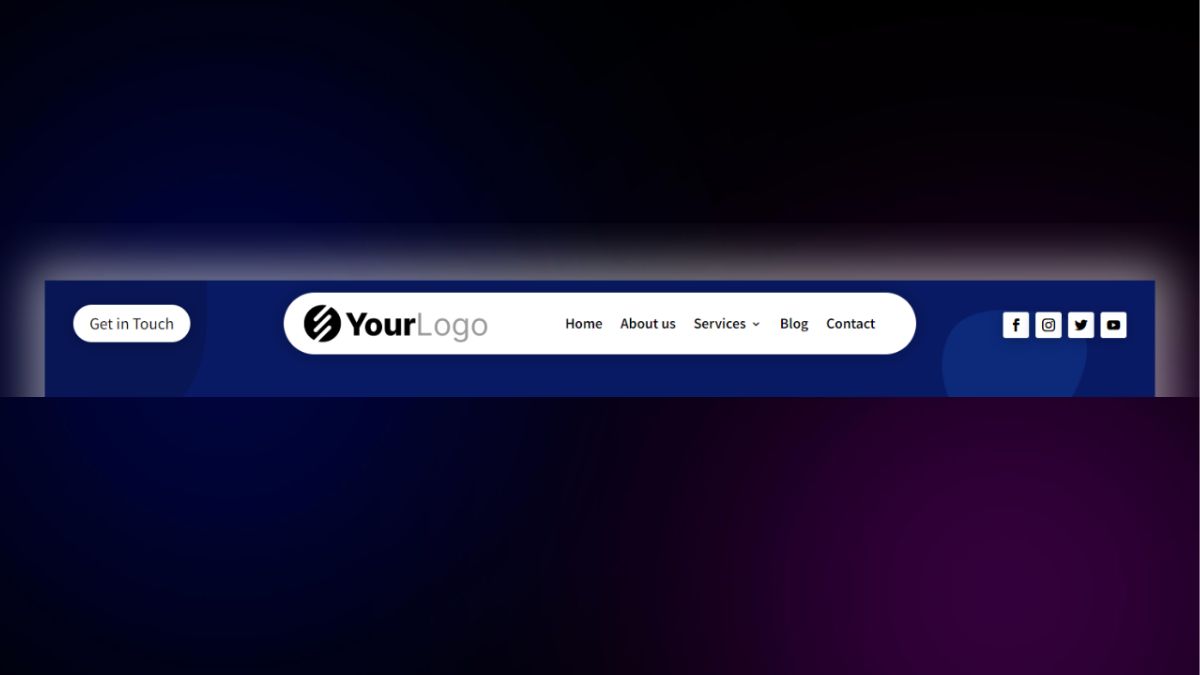 Header and Footer – Simple Header 47